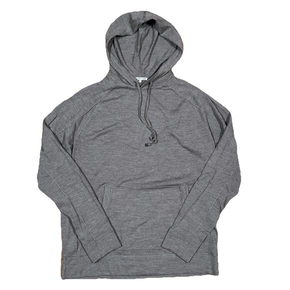 Helmut Lang Hoodie Sweater Pullover 100% Wool Slim XL Fit Grey Beige - Picture 1 of 10